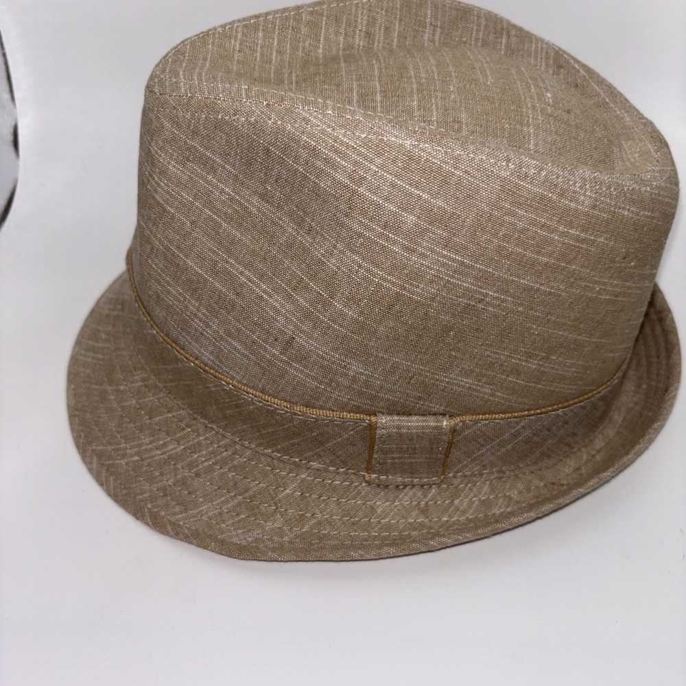 DOBBS Men's Med Spring/Summer‎ Fedora 55% Linen 45% Cotton